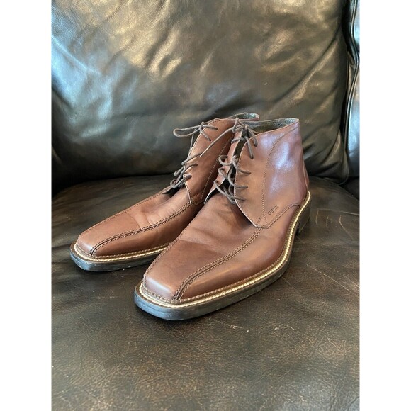 Geox Respira Brown Leather Chukka boots Men\'s 12 (45) main image 12